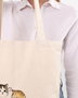 Zoozie Bags 1102 Bolso de Mano de Algodón 100% Color Crema